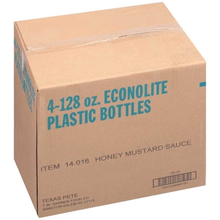 4 PACKS : Texas Pete Honey Mustard Sauce, 1 Gallon -- 4 Case