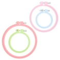 thumbnail image 1 of UKCOCO 4Pcs Plastic Embroidery Hoop Set Assorted Colors Adjustable for Cross Stitch Crafts, 1 of 6