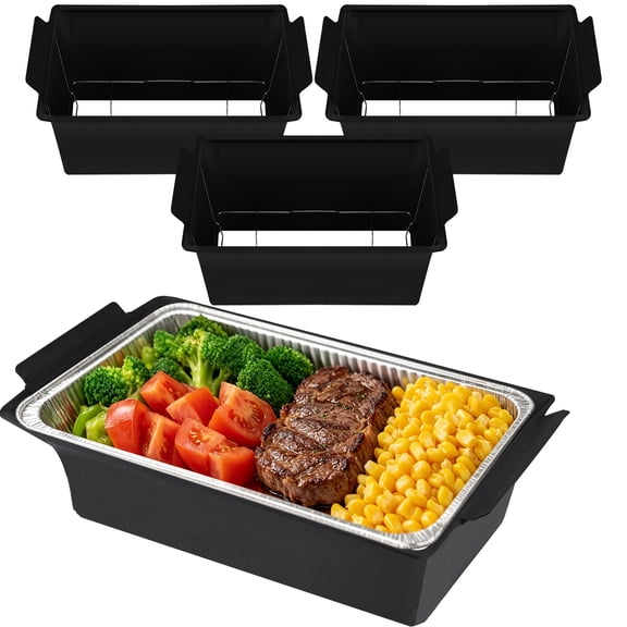 4 PC Black Chafer Wind Guard, Lightweight Chafing Dish Wind Guard for Buffet Table, Windproof Fabric Covers for Outdoor Catering Weddings, Easy-Clean Foldable