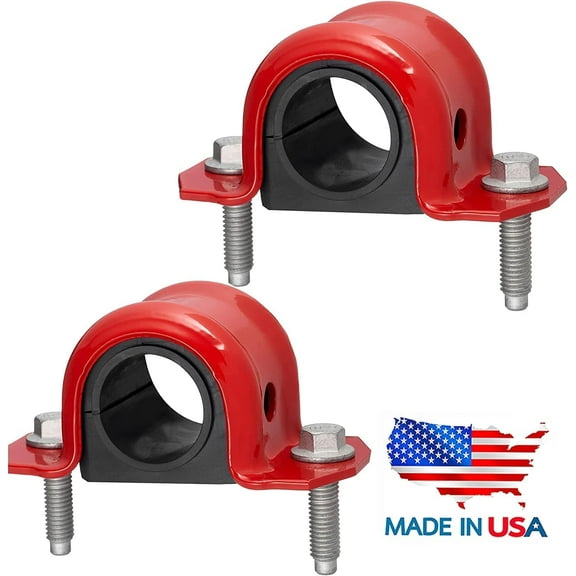 4 PC CODE RED EXTREME Front Sway Bar Bracket Kit + Front Bushing Kit FITS Jeep Wrangler 2007-2022, Designed And Manufactured In The USA