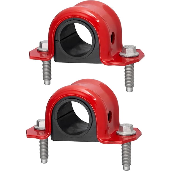 4 PC Code Red Extreme Front Sway Bar Bracket Kit + Front Bushing Kit FITS Jeep Wrangler 1997-2006, Designed And Manufactured In The USA