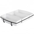 thumbnail image 1 of 4 PC Gibson Stoneware Tidbit Dish Set with Metal Rack, 1 of 8