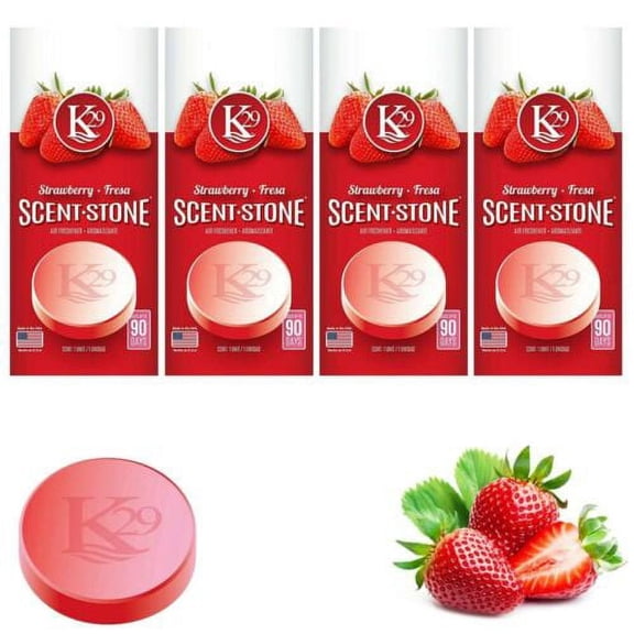 4 PC K29 Strawberry Scent Stones Pastillas Car Home Air Freshener Long Lasting.