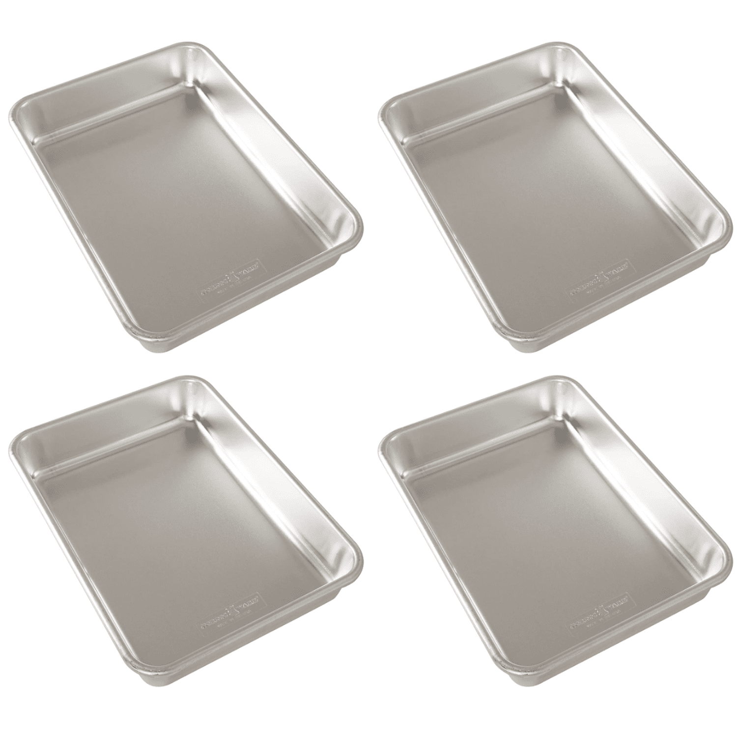 Nordic Ware Aluminum Commercial Baker's Half Sheet Pack Silver