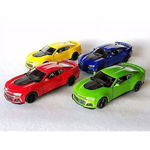 4 PC SET: Kinsmart 5" 2017 Chevrolet Camaro ZL1 Diecast Model Toy Car 1:38 Chevy