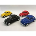 thumbnail image 1 of 4 PC Set New 5" Kinsmart 1967 VW Volkswagen Beetle Matte Diecast Model Toy 1:32, 1 of 5