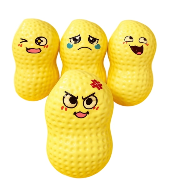 4 PCS 1 Pc Peanut Squeezable Friends - Slow-Rise Sensory Fidget Toys for Stress Relief,Cute Anxiety Aid & Gift