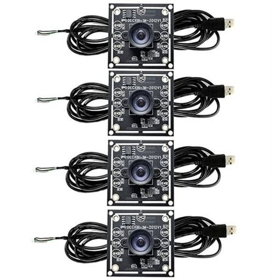 4 PCS 100 Degree Camera Module 1MP OV9732 1280x720 USB Free Driver Manual Focus,with 3 Meter Cable for WinXP/7/8/10