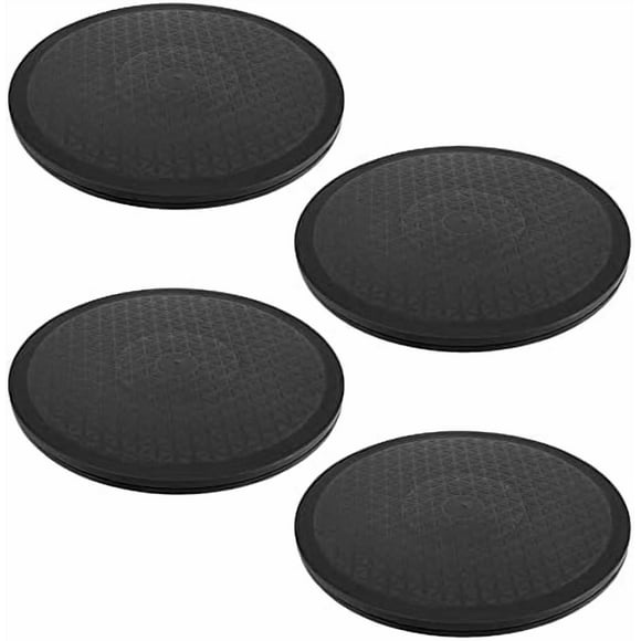 4 PCS 12 Inch Rotating Swivel Turntable, Rotating Swivel Stand with Steel Ball Bearings, Plastic Lazy Susan Stand for TV / Monitor, 110 Lbs Load Capacity