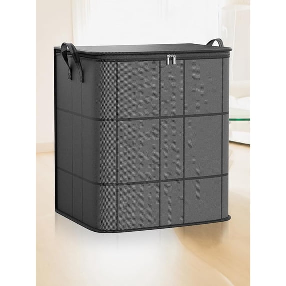 4 PCS 140L Plaid Storage Bags, Foldable Clothes Storage Bins with Reinforced Handles, Closet Organizer Containers for Sweaters, Comforters, Bedding & Linen Sheets, Home & Dorm UseS