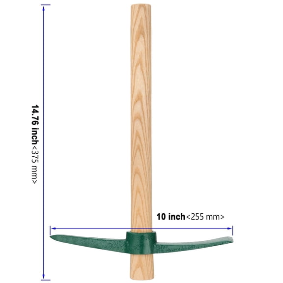 4 PCS 15 Inches Pick Mattock Tool Heavy Duty with Non-Slip Handle Gardening Camping Prospecting