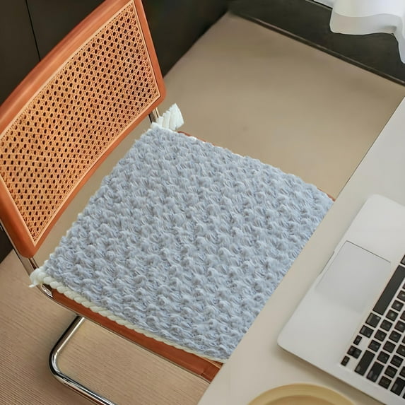 4 PCS 16.54*17.72 Inch Slip Resistant Chair Cushions,Ties Required,Memory Foam Pads for Dining Room,Kitchen Table,Office,Rocking Chairs,Plush Seat Cover Cushion Pad,Home Decor