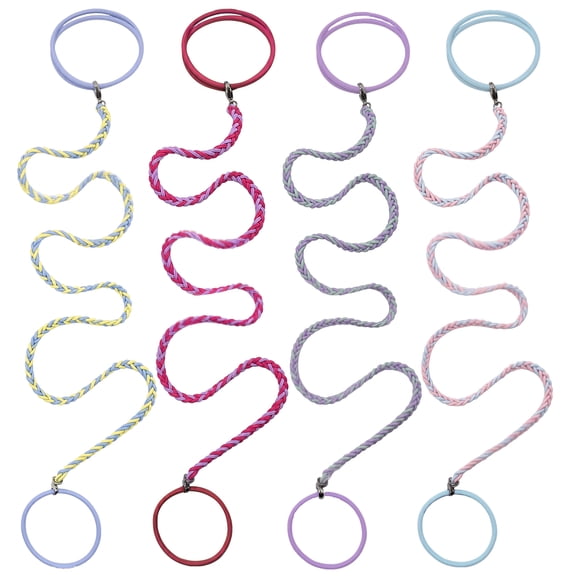 4 PCS 25 Inch Rip Tie Hair Ties for Women, Adjustable Curly Tie Elastic Hair Bands