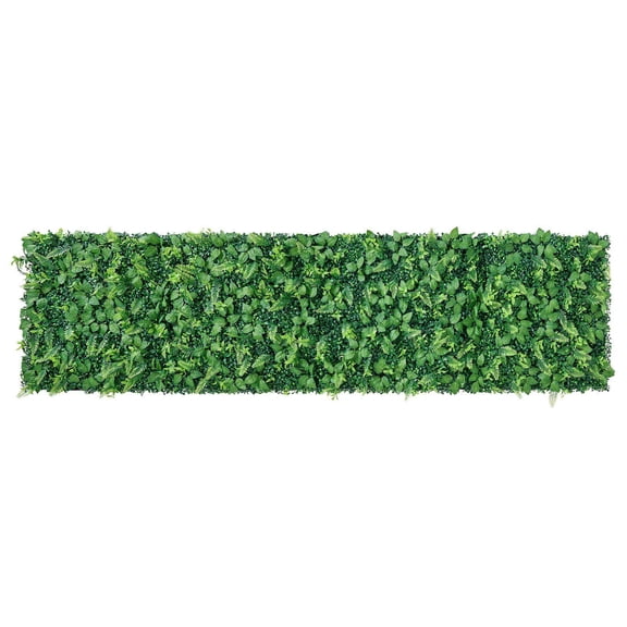 4 PCS 2x8 ft Artificial Boxwood Plant Wall Panels Sun Protection Privacy Hedge Fence Fake Grass Screen for Wedding Indoor Outdoor Garden Backyard