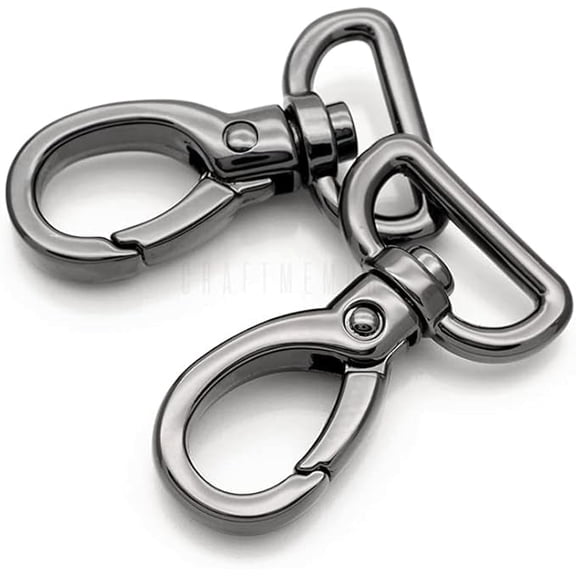 4 PCS 3/4 Inch Swivel Push Gate Snap Hooks Lobster Claw Metal Clasps for Keychain Purse Making Accessories VT136 (Gunmetal)