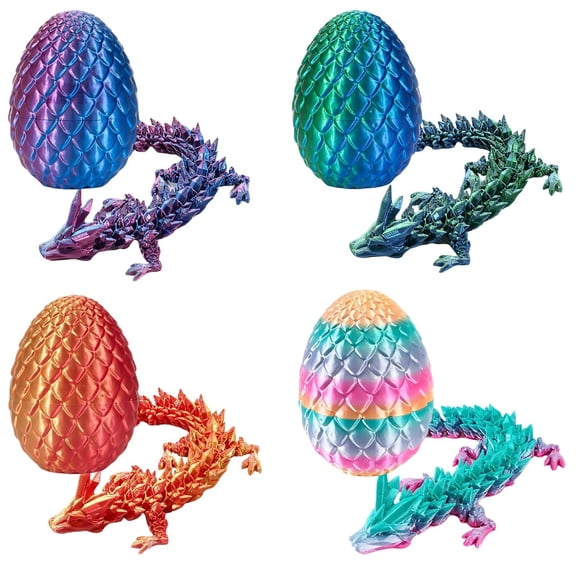 4 PCS 3D Printed Dragon Egg, desktop decoration