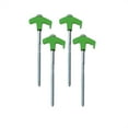 4 PCS 8" Screw In Tent Stakes Ground Screw In Drillable Tent Stakes