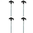 4 PCS 8" Screw In Tent Stakes Ground Screw In Drillable Tent Stakes