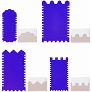 4 PCS Acrylic Soap Cutter Mold 5.9x3.0x0.1inch Soap Scraper Shaping Tool Handmade Soap Making Trimming Mold Tool Soap Shaver Tool for Homemade Craft Soap Making Supplies Brown