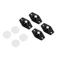 thumbnail image 1 of 4 PCS Adhesive Caster Wheels,360° Swivel Sticky Appliance Rollers,Quiet Glide Small Casters Sticky Pulley for Kitchen Appliance,Trash Can,Storage Box & Small Furniture,1.77x1.1 inch (Z-Black), 1 of 9