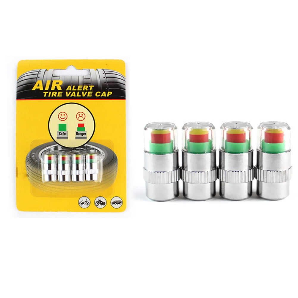 4 PCS Air Alert Tire Cap Car Tire Pressure Monitor Wireless Tire