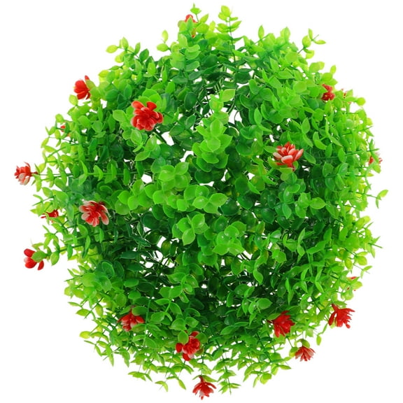 Set of 4 Artificial Decorative Grass Plants for Outdoor Garden, Realistic Simulated Greenery for Home and Patio Decor