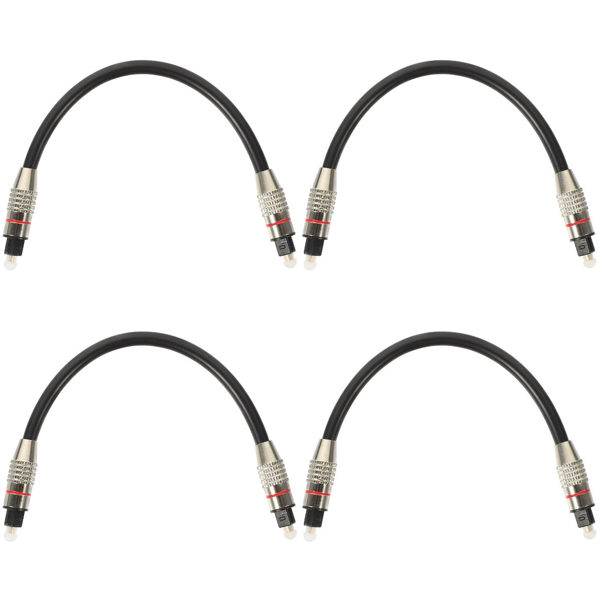 4 PCS Audio Optical Cable Digital Audio Cable Tv Optical Audio to 3 5mm