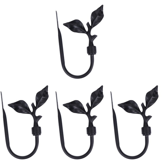 4-Pack Vintage Style Wall Hooks for Curtains, Decorative Scarf Hangers, and Stylish Home Organizer