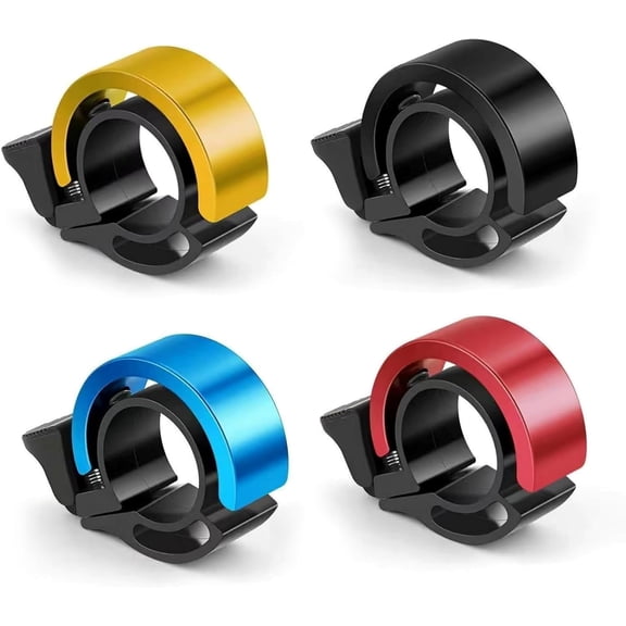 4 PCS Bike Bell,Aluminium alloy Super Loud Invisible Bicycle Horn,Universal Fits 31.8mm/2.2cm Handlebars,Cycling Accessories Mountain/Road riding for Adults & Kids