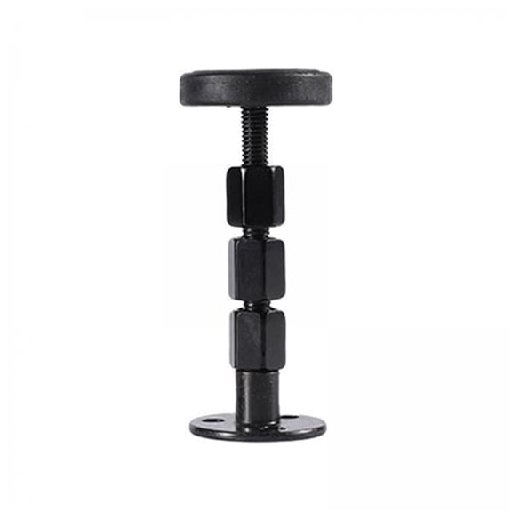 4 PCS Black Adjustable Bed Frame Anti-Shake Tool, Headboard Stoppers with Free Furniture Pads and Screws, No More Creaking, Protect The Wall from Banging, Easy to Install