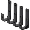 thumbnail image 1 of 4 PCS Black Bed Ladder Plastic Hooks Heavy Duty Hardware Utility Hook Garage Storage Hook for Bed Decoration Tool Hanging Goods DIY, 1 of 5