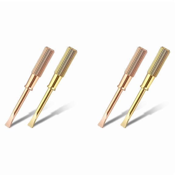 4 PCS Bracelet Screwdriver Titanium Steel Mini Screwdriver Jewelry Repair Tools Slotted Screwdriver Suitable for Repair