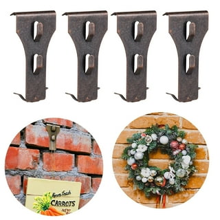 10 PCS Brick Hook Clip Outdoor Hanging Hooks for 60-70mm Brick in Height No  Drilling Sliding Brick Hanger Clips for Festival Birthday Decoration 