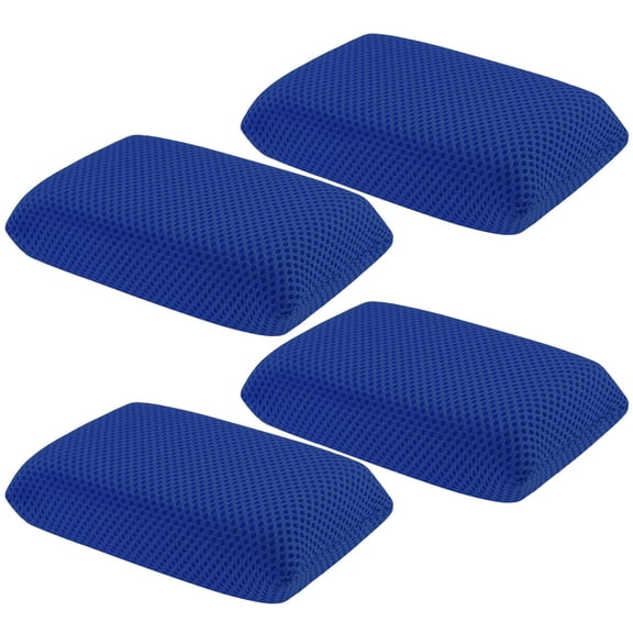 4 PCS Bug Scrubber Sponge Car, Bug Remover Wash SpongeCar Cleaning Sponge for Bugs, Tar, Grime - Paint-Safe, Reusable Wash Sponges Kit(Blue)