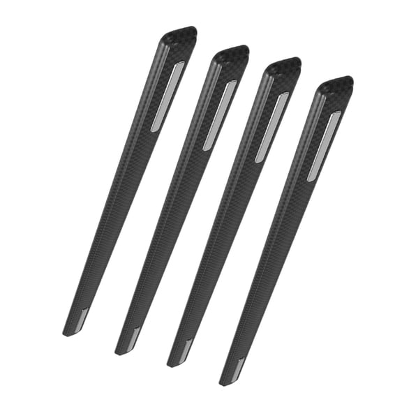 UKCOCO Car Door Edge Trim Protector Car Door Bumper Sticker Black ABS 4PCS