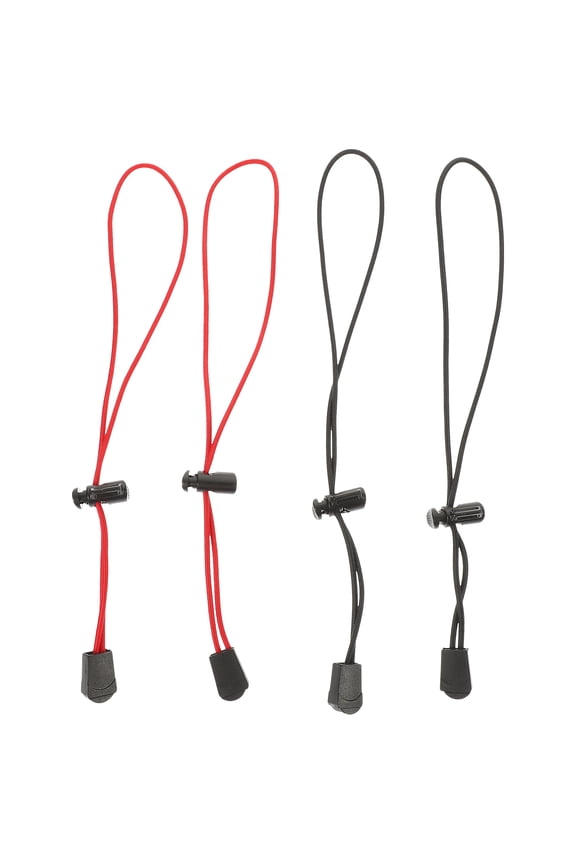 4-Pack Bungee Cord Straps for Backpack Camping Storage and Travel, Plastic Tie Down Cords