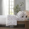 thumbnail image 1 of 4 PCS Cal King Printed Sheet Set White Village Print, 1 of 6