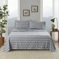 thumbnail image 1 of 4 PCS Cal King Sheet Set Grey Ski Jump, 1 of 10