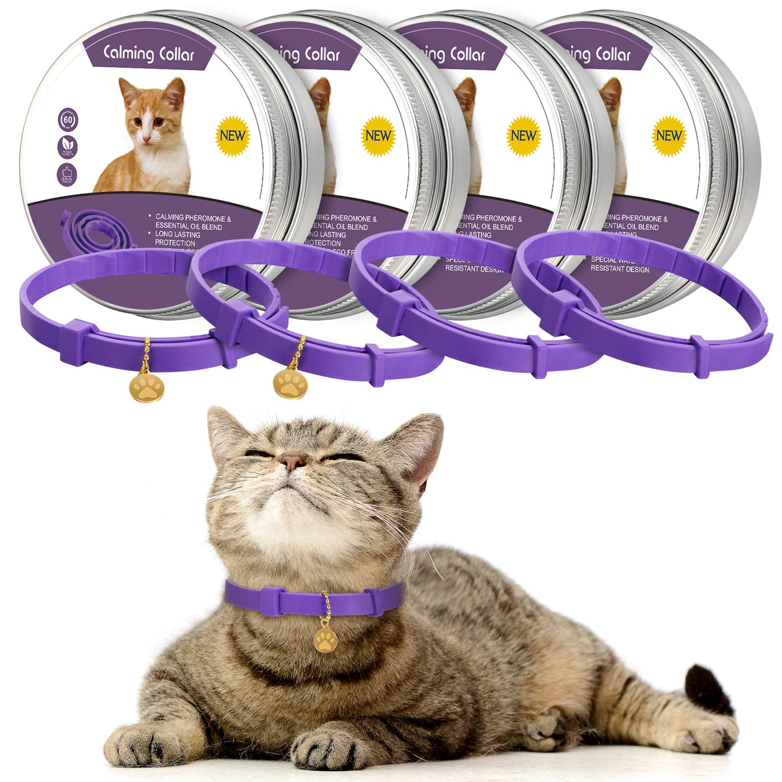 Amazon.com: Calming Collar For Cats - Relaxation Collar For Anxious Felines