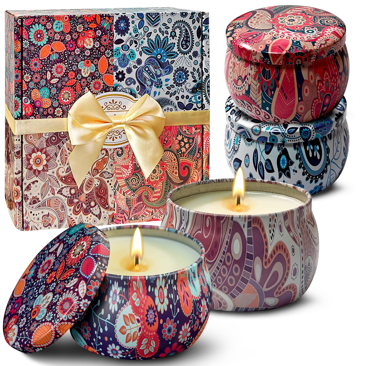 4 PCS Candles Gifts for Women,Gift for Mum,Gifts for Wife,Christmas