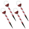 4 PCS Candy Cane Christmas Decorations Landscape Spotlights Christmas