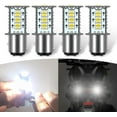 thumbnail image 1 of 4 PCS Car 1157 LED Brake Light Bulb, Double Contact BAY15D Running Water 4014-30SMD Plug and Play Light Bulb Replacement (WHITE), 1 of 7