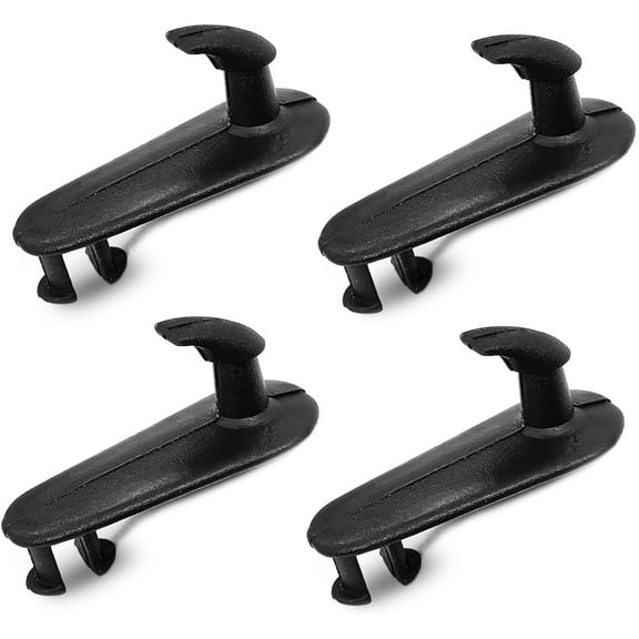 4 PCS Car Interior Carpet Floor Mat Fixing Buckle Kit, Anti-Slip Base Fixing Hook Clip, Cargo Mat Stabilizing Fastener Replacement, Compatible with Corolla Highlander Vios Models (Black)
