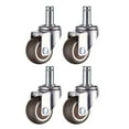 4 PCS Castor Wheels Caster Wheels Swivel Wheel Soft Roll Wheel Surface