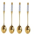 thumbnail image 1 of 4 Pcs 5.7 Inch Stainless Steel Coffee Spoons,Tea Spoons,Espresso Spoons,Iced Tea Spoons,Ice Cream Spoons,Coffee Stirrers,Coffee Spoons For Coffee Bar,Teaspoons, 1 of 7