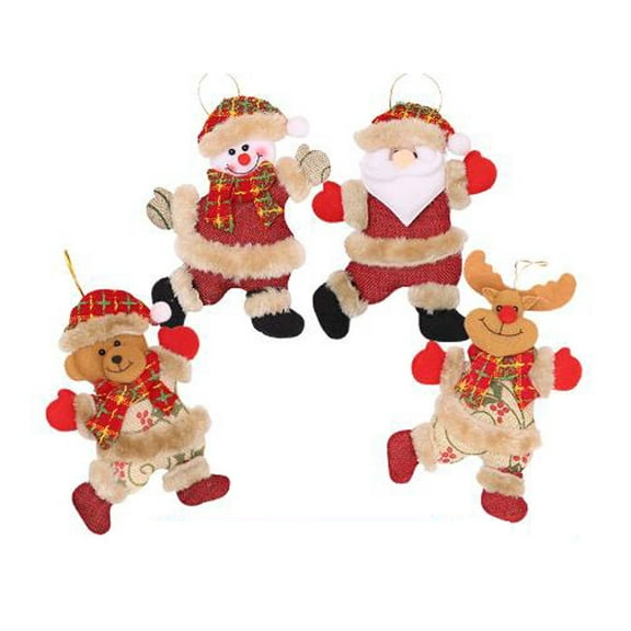 4 PCS Christmas Decorative Hanging Ornaments Decorations
