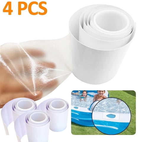 OFEFE Inflatable Repair Kit, 4-Pack TPU Patches for Bouncy Castle, Tent, Air Mattress, Pool Float, Waterproof Adhesive for Outdoor Gear