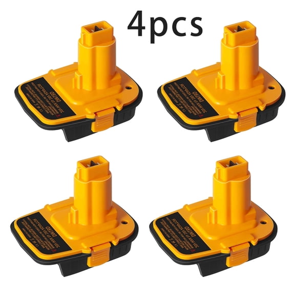 4 PCS DM18D Battery Adapter With USB, Replacement DCA1820 Battery Adapter, Compatible With Dewalt 18V Tools