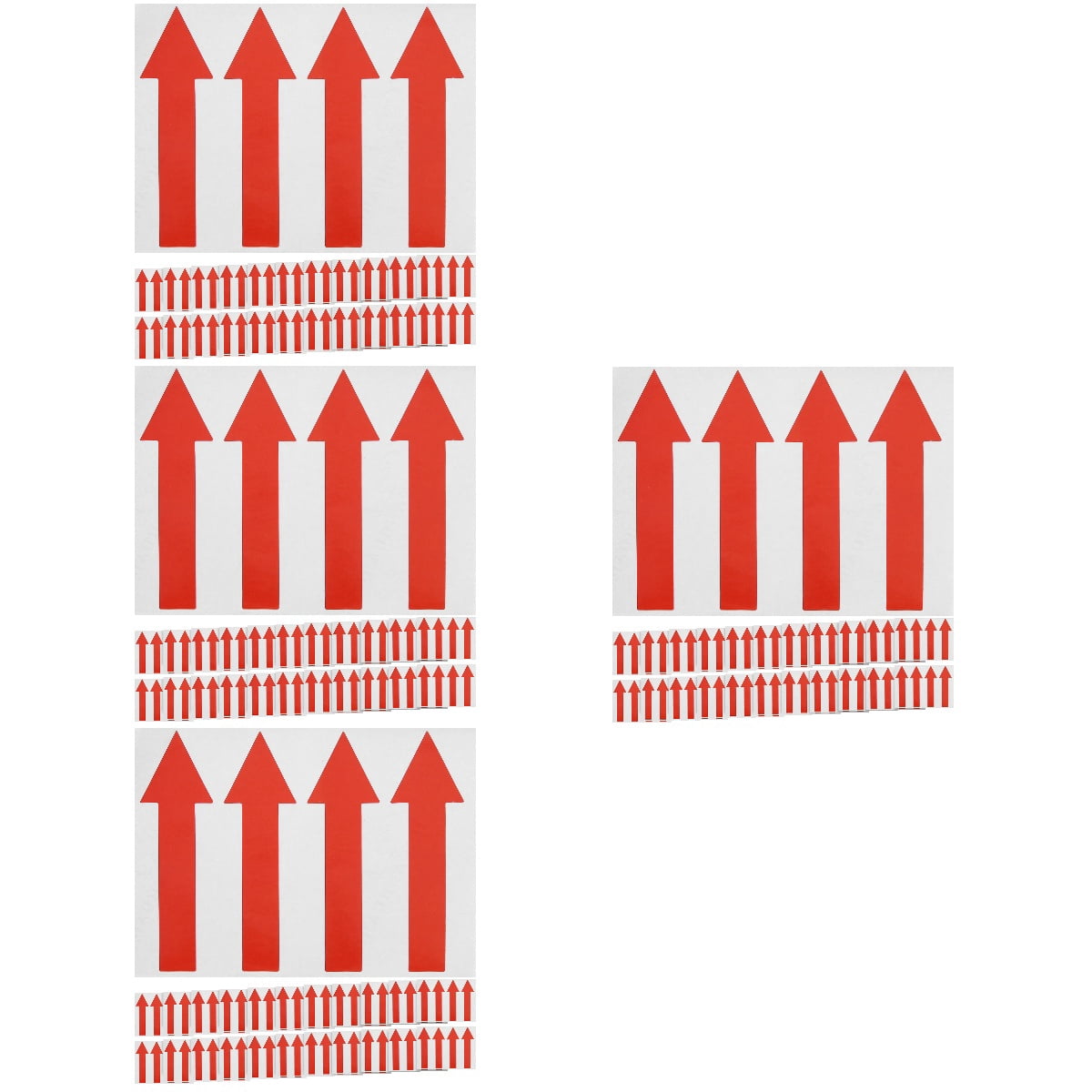 4 PCS Direction Label Stickers Red Arrow Signs and Date Flags Labels ...