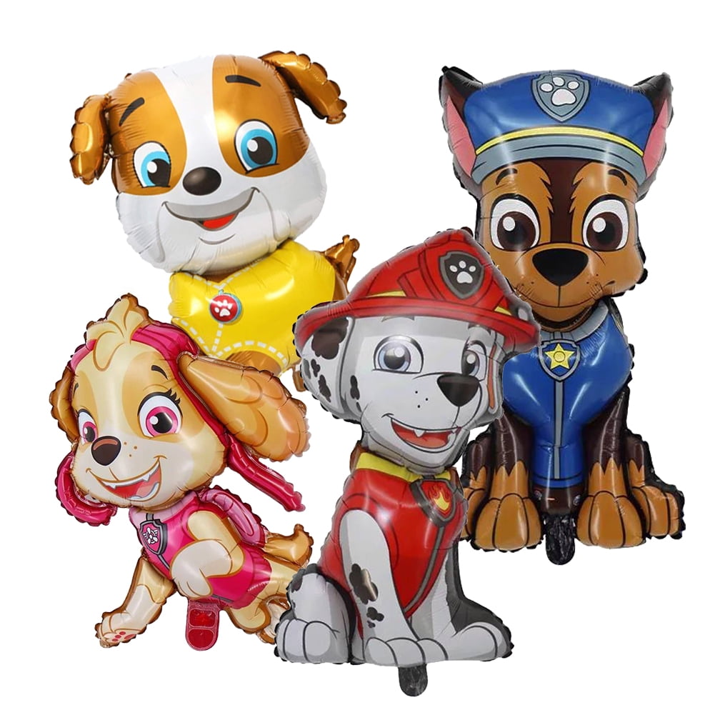 Anagram Officially Licensed Paw Patrol Marshall Birthday Balloon Set – Includes 30in Number, 30in Marshall, 18in 'Happy Birthday', Latex Balloons & More For Party Decor - View #6